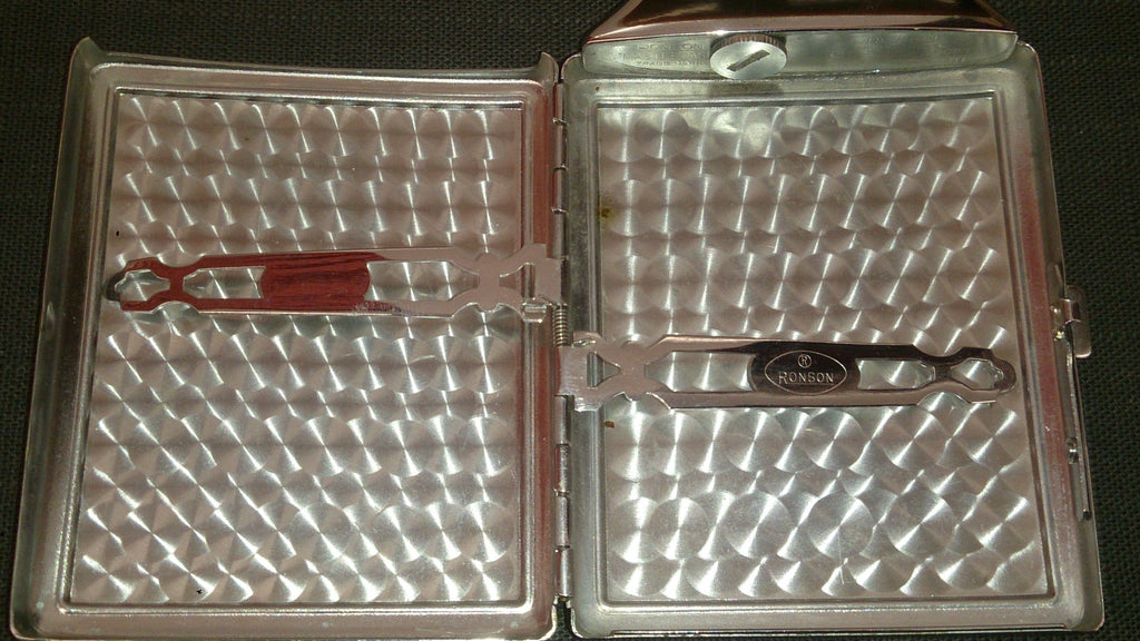 ronson cigarette case with built in lighter Lighter and Holder, 1930s, Ronson Mastercase, Art Deco. – Roadshow  Collectibles
