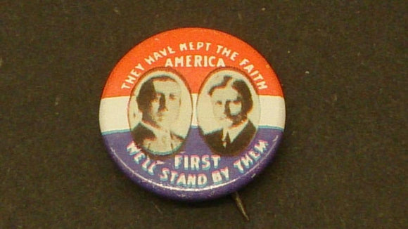 Woodrow Wilson & John Marshall 1916 Presidential Campaign Button - Roadshow Collectibles