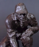 Bronze Golf Sculpture, a Man In a Crouched Position Eyeing The Green - Roadshow Collectibles