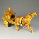 Horse Pulling Cart, Hand Carved Bone, Chinese - Roadshow Collectibles