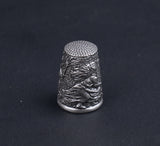 Thimble Die Cast In Pewter, Theme Dame In Distress, Windy Forest Scene - Roadshow Collectibles