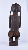 Chokwe Tribe Wood Carving, Full Female Figure, Natural Fibers Used - Roadshow Collectible