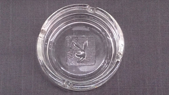 Ashtray, Clear Glass, Playboy Logo. - Roadshow Collectibles