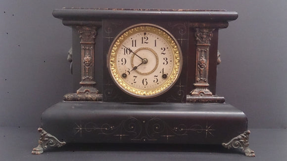 Seth Thomas Adamantine Mantel Clock, 1904, 8-Day, Marble Finish - Roadshow Collectibles