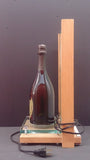 Moet et Chandon Champagne Bottle, with Backlit Glass Display