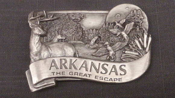Belt Buckle, Made By Bergamot Brass Works, Arkansas The Great Escape - Roadshow Collectibles