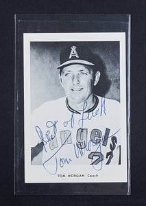 Tom Morgan, California Angels, Coach, Autographed Photograph - Roadshow Collectibles