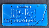 Trailer License Plate, 1967, Montana, Plate Number 54*91 - Roadshow Collectibles