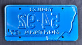 Trailer License Plate, 1967, Montana, Plate Number 54*92 - Roadshow Collectibles