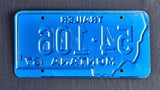 Trailer License Plate, 1967, Montana, Plate Number 54*106. - Roadshow Collectibles