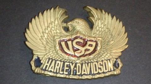 1983 Motor Harley Davidson Company Official Licensed Eagle Belt Buckle - Roadshow Collectibles