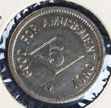 Trade Token, Good For Amusement Only, 5. - Roadshow Collectibles