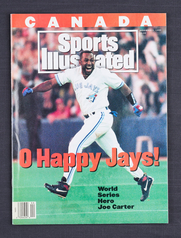 Sports Illustrated, Nov 1, 1993 Issue, World Series Hero Joe Carter - Roadshow Collectibles
