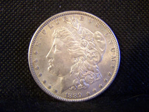 Morgan 1889 Silver Dollar, Slider Uncirculated - Roadshow Collectibles