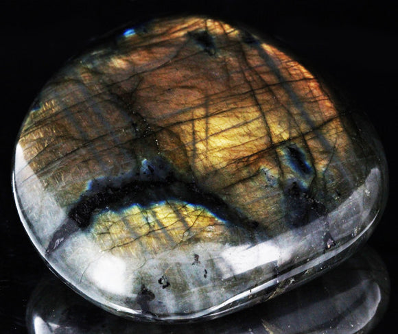 Large Hefty Round Cabochon Labradorite Gemstone, Canada - Roadshow Collectibles