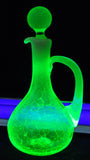 Gibson Cruet XV, Tear Drop Style, Vaseline Crackled Glass, 1999 - Roadshow Collectibles