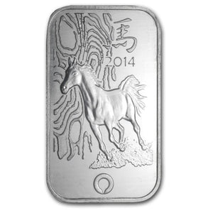 2014 1 Ounce Silver Bar, Chinese, 'Year Of The Horse,' Rand Refinery - Roadshow Collectibles