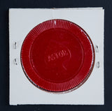 Astor Poker Chip, Red Plastic, New Jersey, U.S.A., Made In Hong Kong - Roadshow Collectibles