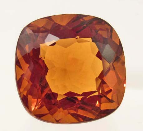 Ceylon Cut Golden Orange Citrine Gemstone, Brazil - Roadshow Collectibles