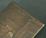 Miniature Plaque Cast In Copper, Period - WW1, 1914-1918 - Roadshow Collectibles