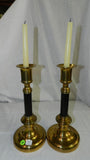 Candlestick Holders, a Pair Of Mid-Century Modernist, Brass & Black - Roadshow Collectibles