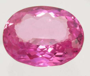 Oval-Cut Pink Topaz Gemstone, Brazil - Roadshow Collectibles