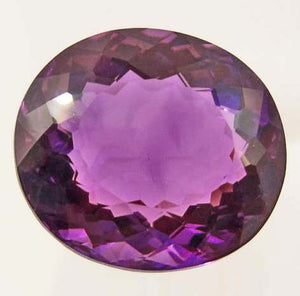 Oval-Cut Violet Purple Amethyst Gemstone, Brazil - Roadshow Collectibles