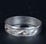 Sterling Silver Ring, Embossed Sea Wave Design - Roadshow Collectibles