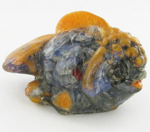 GoldFish Figurine, Bonded Translucent Blue Star Sapphire Gemstones - Roadshow Collectibles