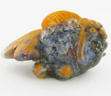 GoldFish Figurine, Bonded Translucent Blue Star Sapphire Gemstones - Roadshow Collectibles