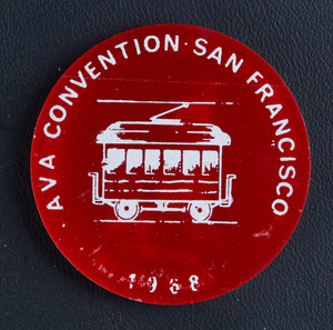 Token, Advertising Souvenir, 1968 AVA Convention, San Francisco - Roadshow Collectibles