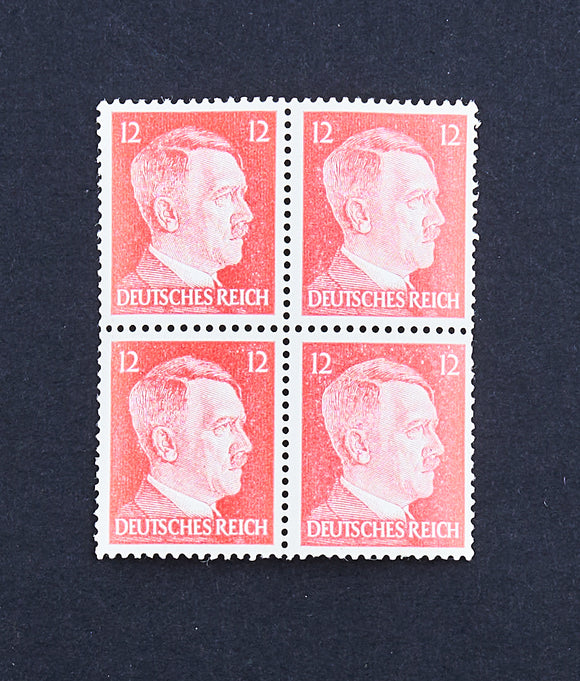 Stamps, Block Of 4, Mint, 1941 Deutsches Reich, Hitler - Roadshow Collectibles