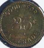 Trade Token, LUTHER H. WHITT, OLD COINS, GOOD FOR 25 CENTS IN TRADE - Roadshow Collectibles