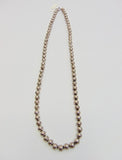 Necklace, Sterling Silver Gradual Beaded Necklace - Roadshow Collectibles