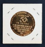 Trade Token Brass, Greater Pontiac Centennial 1861-1961 50 Cents Trade - Roadshow Collectibles