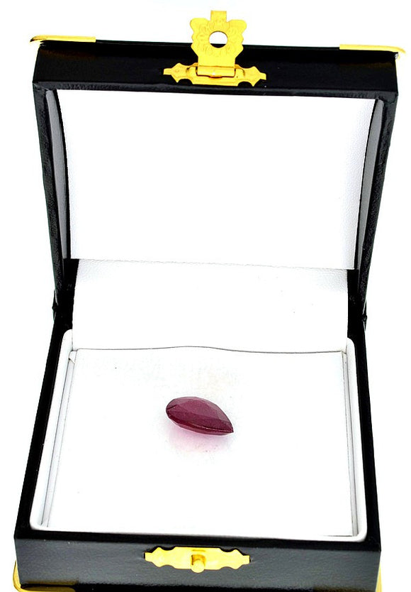 Pear-Cut Ruby Gemstone, Translucent, Slightly Purplish Red, Africa - Roadshow Collectibles