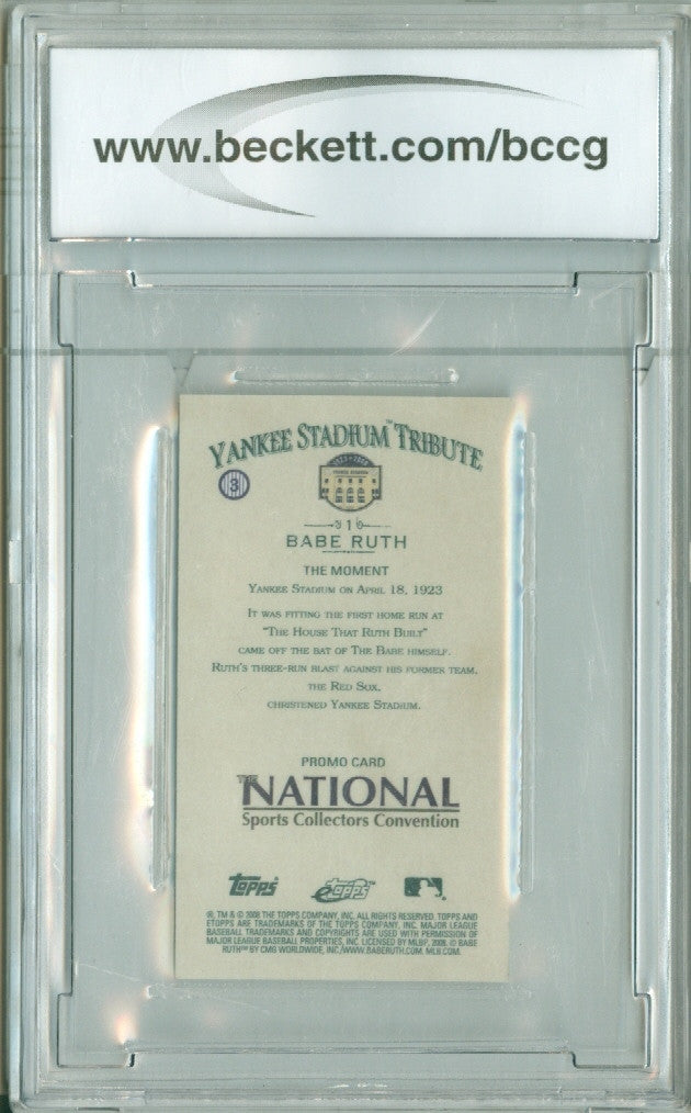 Babe Ruth Yankee Stadium Card
