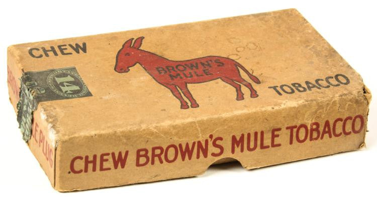 Brown's Mule Tobacco, Original Box, Tobacco Sample & Printing Plate. –  Roadshow Collectibles