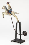 Western Cowboy Horse Rodeo Balance Pendulum Toy Hand Painted Cast Iron - Roadshow Collectibles