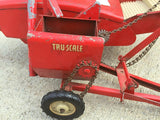 Toy, Tru-Scale Combine Pull-Type Reaper, Pressed Steel, Red & White - Roadshow Collectibles