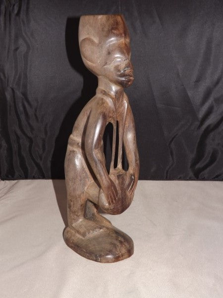 African Baule Sculptor, Hand Carved Figure, Human and Monkey Traits - Roadshow Collectibles