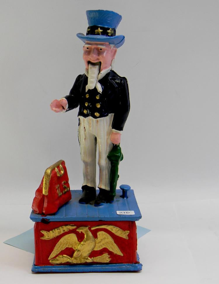 Uncle Sam Mechanical Bank, Cast Iron. – Roadshow Collectibles