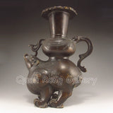 Chinese Bronze Copper Mouse Beast, Dragon, Xi Zun Wine Vessel - Roadshow Collectibles