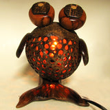 Fish Lamp, Hand Crafted From Coconut & Teak, Folk Art - Roadshow Collectibles