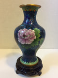 Chinese Zi Jin Cheng Cloisonne Vase, Bulbous Body with Floral Design - Roadshow Collectibles
