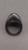 Black Bull Horn Ring, Handmade In Ecuador, Eco-Friendly Jewellery - Roadshow Collectibles