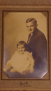 Black & White Portrait Of a Young Man and Baby Girl By Arthur L. Bundy - Roadshow Collectibles