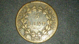 1828-A 5 Centimes Bronze Coin Charles X King Of France Minted In Paris - Roadshow Collectibles