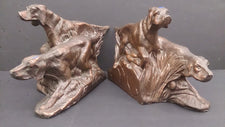 Bookends, a Pair, Bronze, Irish Setters - Roadshow Collectibles
