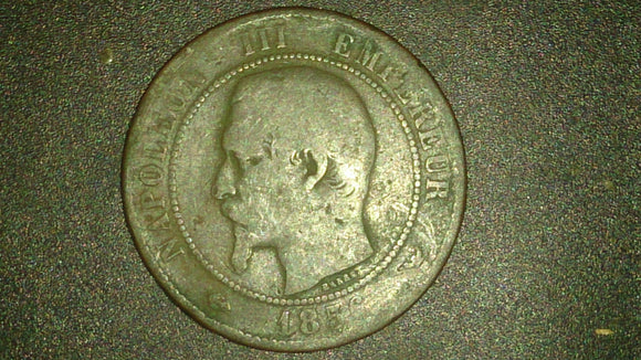 1856-W 10 Centimes, Bronze, Napoleon III Empereur, France - Roadshow Collectibles